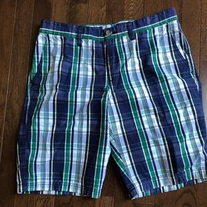 Men’s 33w 14th & Union blue and green plaid short